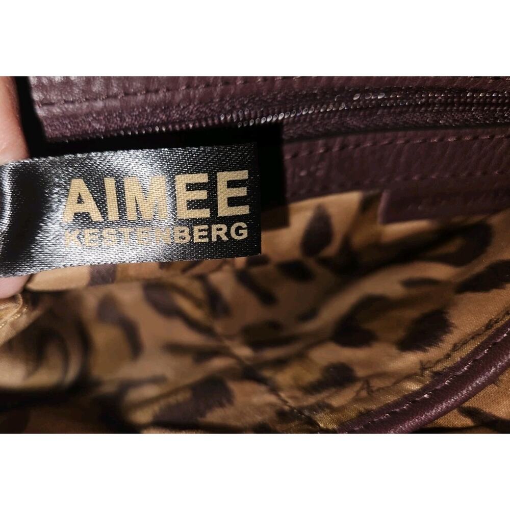 New Aimee Kestenberg Take Me Out Fringe Leather Crossbody Handbag 9.5x6.5 - Picture 9 of 10